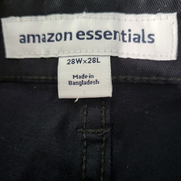 Amazon Essentials Slim Fit Black Jeans 28W×28L - Picture 5 of 7